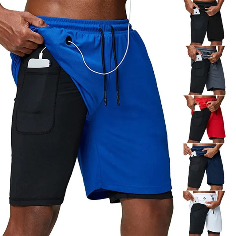 2 in 1 Sport Fitness Shorts