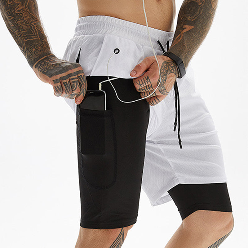 2 in 1 Sport Fitness Shorts